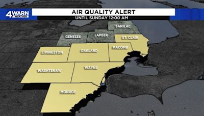 Air quality alert issued for 14 Michigan counties as wildfire smoke returns