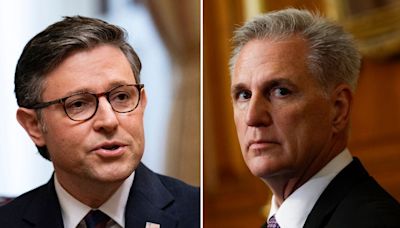 McCarthy sidesteps question on Speaker Johnson's leadership during Capitol Hill visit