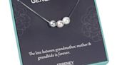 Mothers Day Gifts for Grandma Sterling silver grandma necklace, Now 10% Off