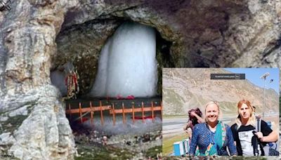 Mother-son duo from the US undertake Amarnath Yatra in Jammu & Kashmir: ‘Dreamt of coming here for many years’. Watch