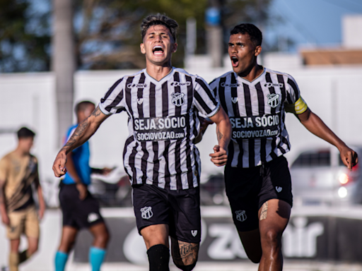 Em jogo de sete gols, Ceará bate o Furacão pelo Brasileiro Sub-20