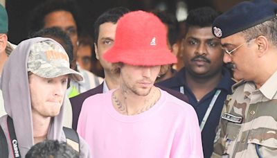 Justin Bieber Wears Pink in Mumbai Ahead of Rumored Performance at Wedding of Indian Billionaire