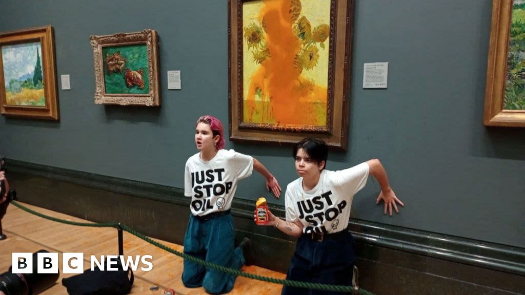 Just Stop Oil pair guilty of throwing soup on to Van Gogh artwork