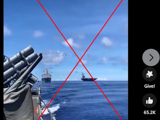 Old footage of military drills misrepresented as 'US Navy stationed in South China Sea'