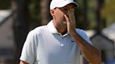 US Open: Exasperated Scottie Scheffler tosses and slams clubs but squeezes into weekend as Ludvig Aberg edges ahead