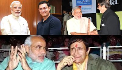 Have you seen these pictures of Narendra Modi with Bollywood celebrities?