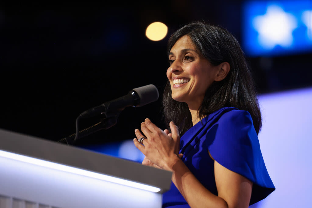 Usha Vance shaped her husband’s rise. This week, she introduced him on the RNC stage.