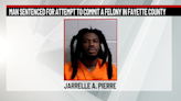 Florida man sentenced for attempt to commit a felony in Fayette County