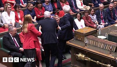 Speaker Sir Lindsay Hoyle dragged to Commons chair after re-election