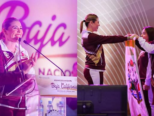 Marina del Pilar abandera a atletas bajacalifornianos para los juegos nacionales CONADE
