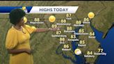 Warmer and more humid for Thursday with temps in upper 80's