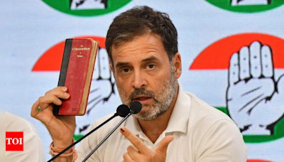 More interest now in pocket version of Constitution, courtesy Rahul Gandhi | India News - Times of India