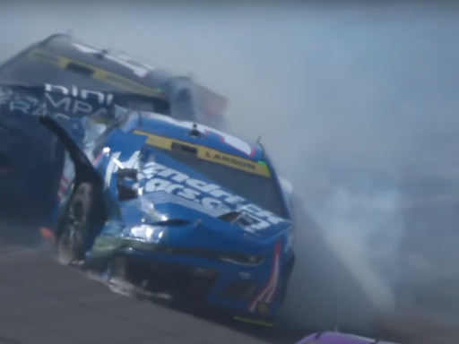 Kyle Larson Unsure What Caused Race-Ending Crash at Atlanta, Fellow Playoff Driver Affected