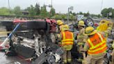 Ore. first responders face 7-car pileup on interstate