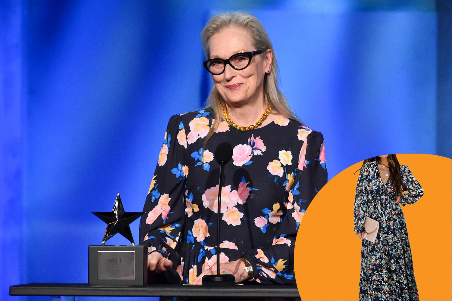 Meryl Streep Is on Board with Florals for Spring, and So Are We — Scoop Up Similar Dresses from $40