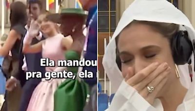 Olimpíadas: Fernanda Gentil é notada por Ariana Grande em Paris e se emociona