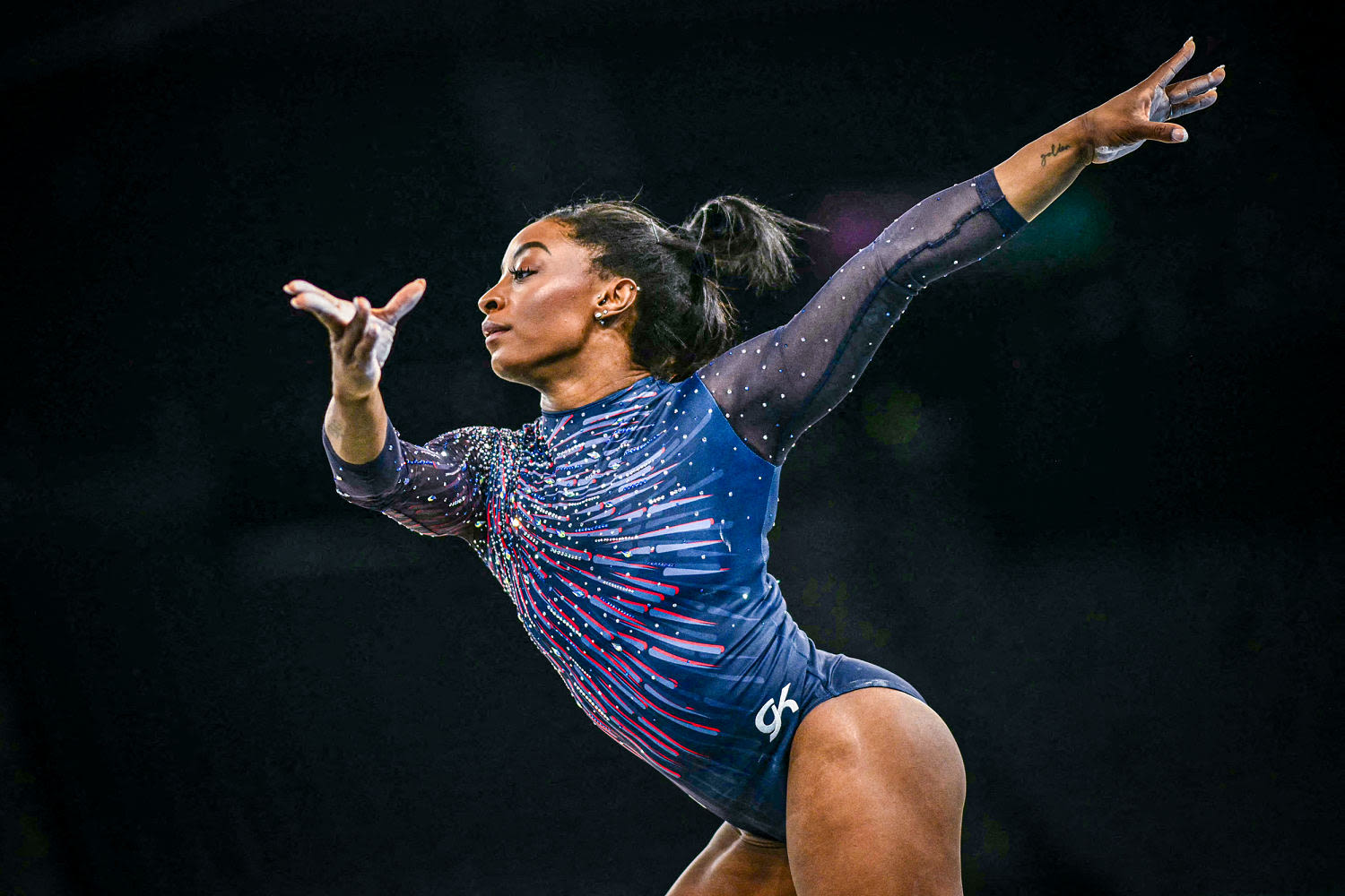 Simone Biles nails her eponymous 'Biles II' vault in practice