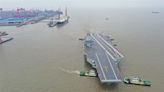 中國第3艘航艦福建號首次海試