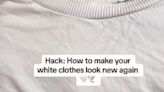 Simple three-ingredient mixture that will revive discoloured white clothes