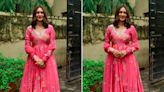 Monsoon Greys Were Washed Away When Mrunal Thakur Showed Up In A Pink Anarkali