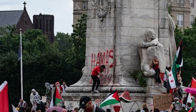 Palestinian Flags Raised in US Capital as American Flags Burned