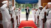 Prince Harry Salutes Navy Servicemen in New Photos from Surprise Pearl Harbor Visit on Veterans Day