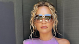 Rita Ora just wore a holographic mini dress and it's a total festival VIBE