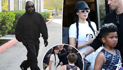 Kim Kardashian and Kanye West appear friendly at son Saint’s basketball game despite public feud about kids’ school