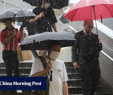 Hong Kong issues amber rainstorm warning as city braces for week of wet weather