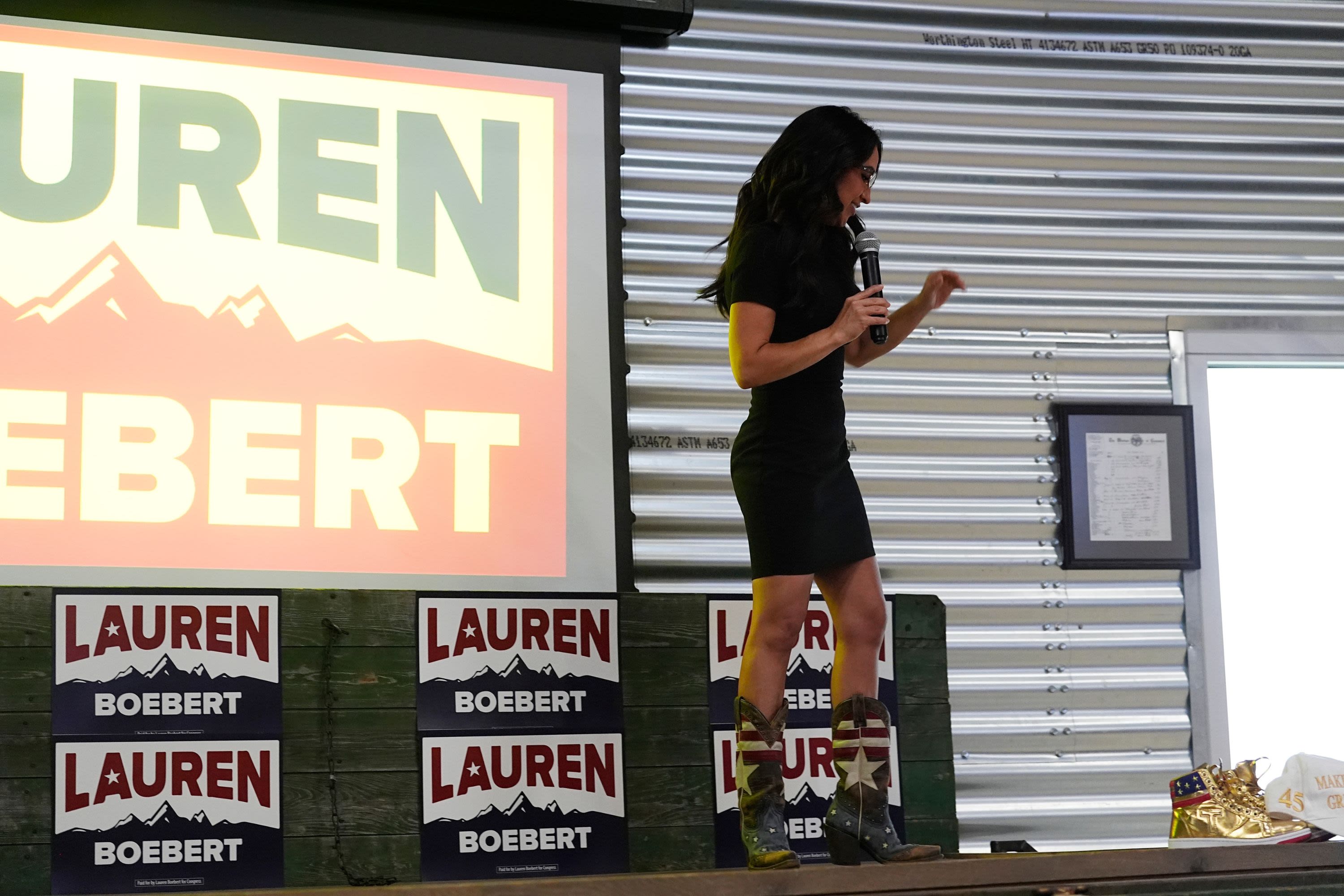 Lauren Boebert mocked for sporting fake Trump sneakers after election win