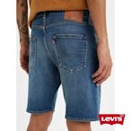 Levis 男款 501膝上排釦直筒牛仔短褲 / 精工深藍染水洗 / 彈性布料