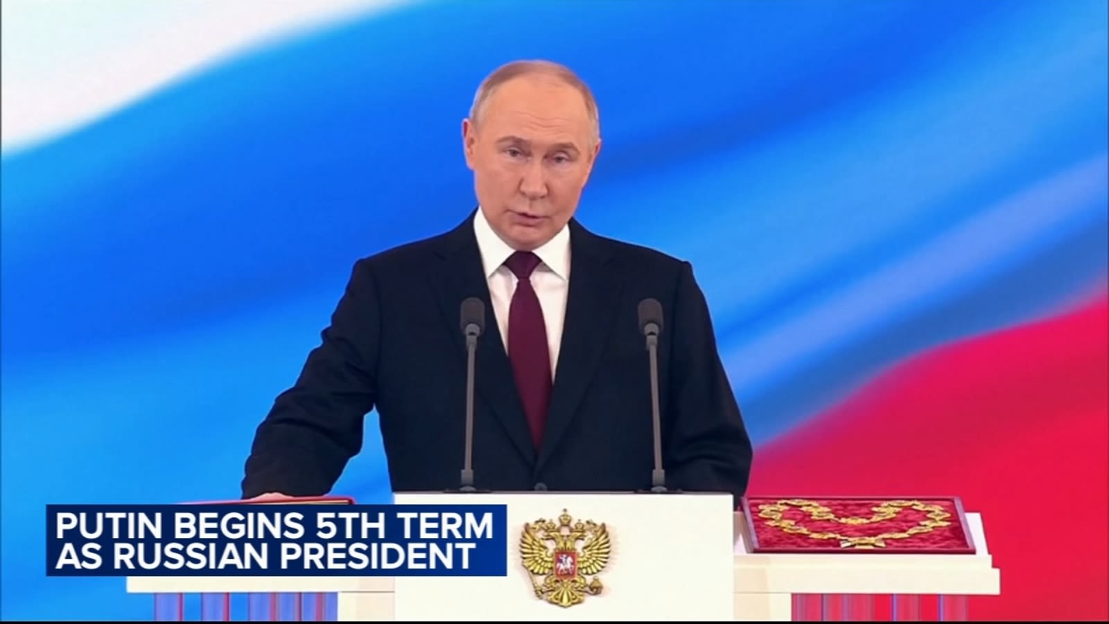 Vladimir Putin begins 5th term as president, embarking on another 6 years as Russia's leader