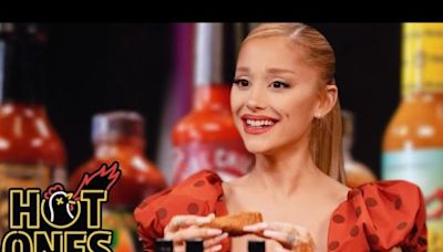 Ariana Grande Triumphs Over ‘Hot Ones’ Wings And Questions In Winning Segment