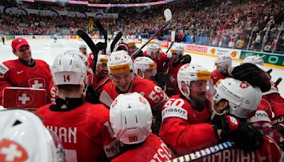 Switzerland knocks out Canada in SO to set up hockey worlds final against the Czechs