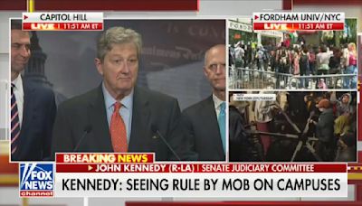 Sen. John Kennedy Wildly Claims College Professors Supporting Protests Believe in ‘The Right To Kill Jews’