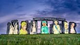 Queen Elizabeth II's portraits projected onto Stonehenge ahead of Platinum Jubilee