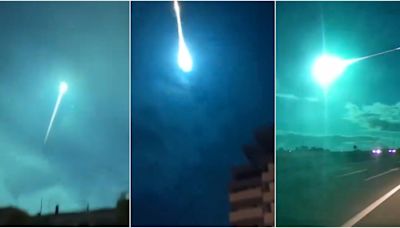 VIDEO | Impactante meteoro pinta de azul el cielo de España y Portugal