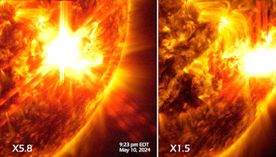 The stormy sun erupts with its biggest solar flare yet from a massive sunspot — and it's still crackling (video)