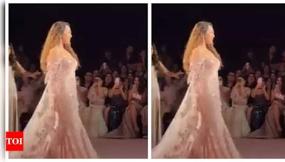 Sonakshi Sinha makes heads turn as she walks the ramp for the FIRST time after the wedding- See pics | Hindi Movie News - Times of India