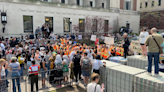 Columbia protestors occupy building as Trump blames Biden for antisemitic demonstrations