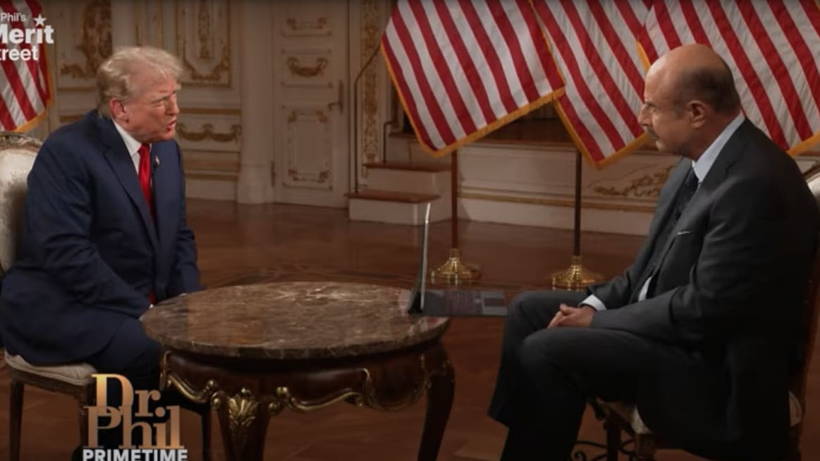 Dr. Phil Fawns Over Trump in Softball Mar-a-Lago Interview