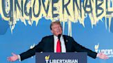 Trump, accustomed to friendly crowds, confronts repeated booing during Libertarian convention speech