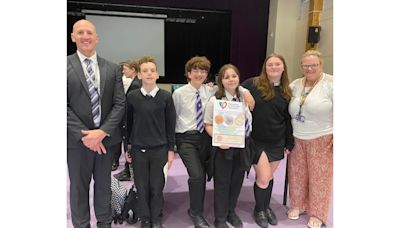 Cwmbran High School's recognition for community efforts