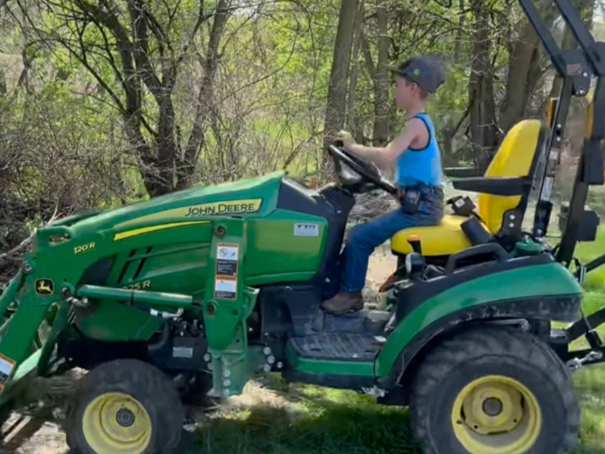 Eight-year-old boy turns love of tractors into TikTok gold