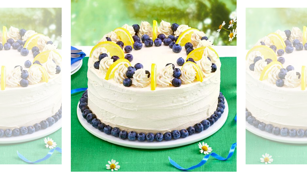 Luscious Lemon-Blueberry Cake Recipe is a Sweet Summer Sensation