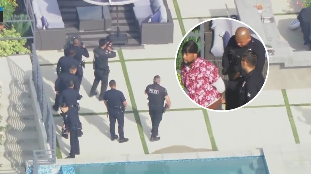 Bel Air burglary suspect taken into custody on live TV