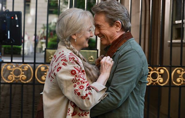 Meryl Streep and Martin Short Lovingly Gaze into Each Other's Eyes While Filming “Only Murders in the Building”