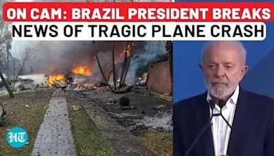 Brazil Plane Crash Kills All 62 Aboard; President Lula Breaks News Of Tragic Accident On Camera