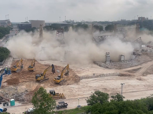 Austin's Frank Erwin Center knocked to the ground in final demolition