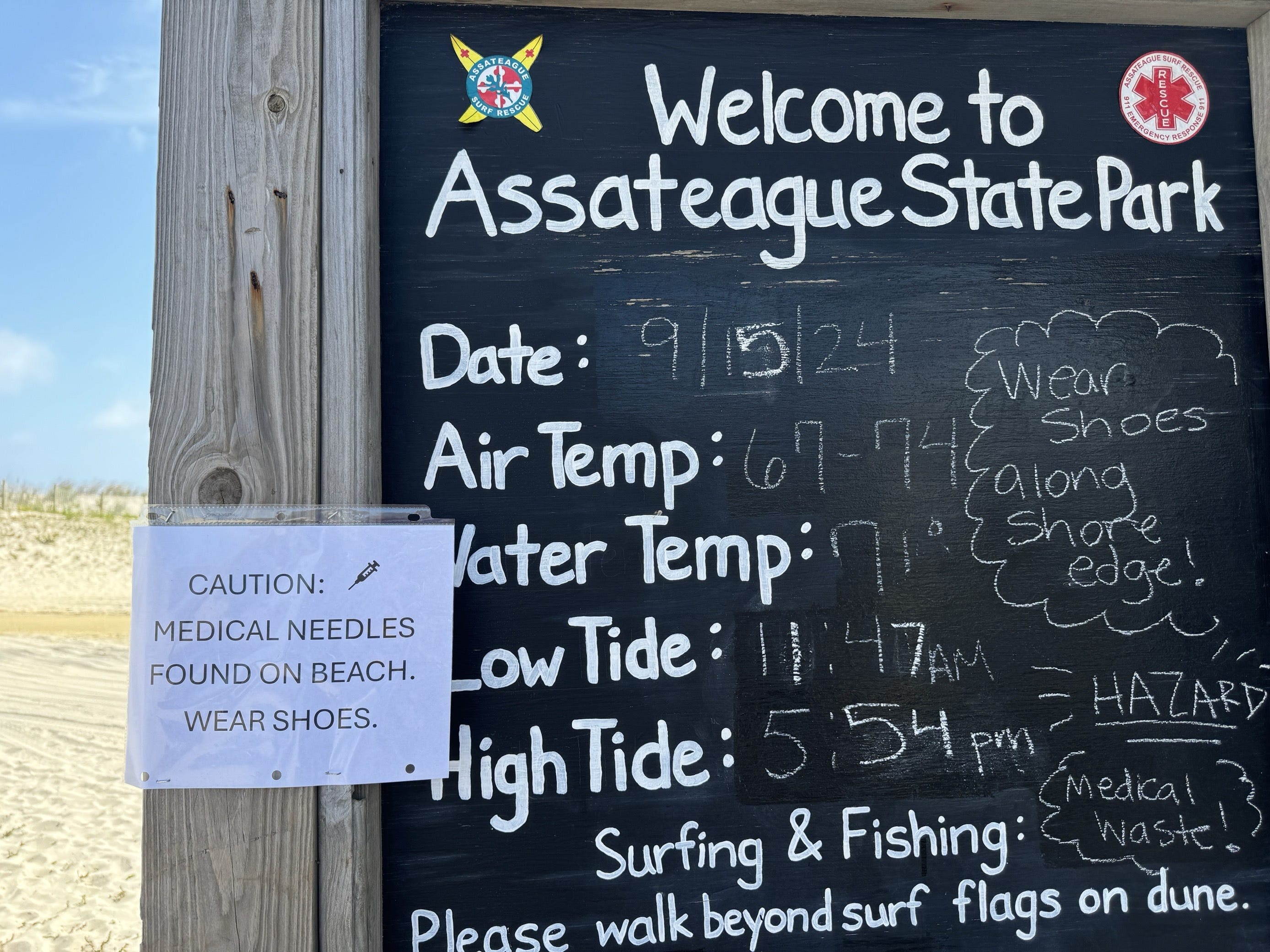 Latest on medical waste on beaches: Ocean City's closed into Monday out of 'caution'